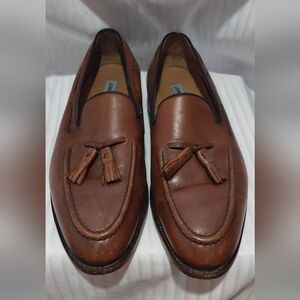Johnston & Murphy Men's 10 1/2 Brown Loafers Dress Shoes With Tassles